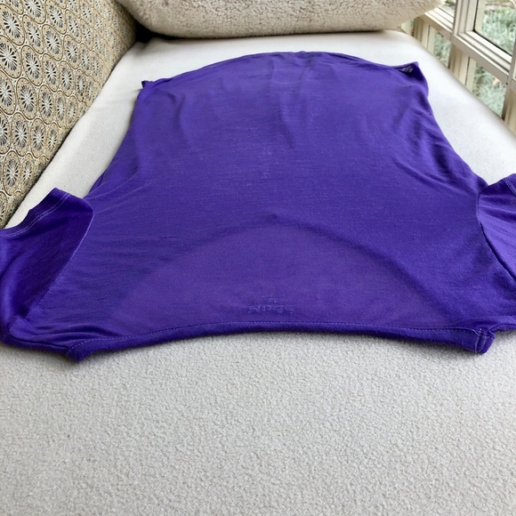 Womens' Purple Short Sleeve Shirt - Picture 7 of 8